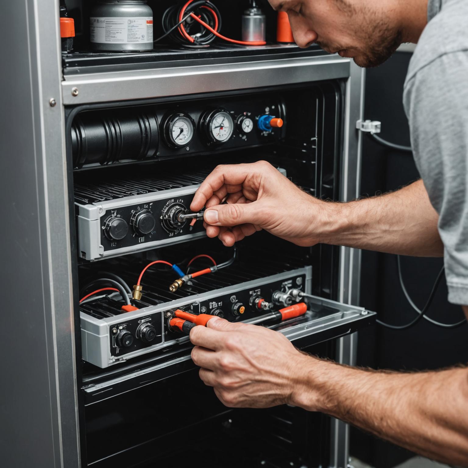 Baiki peti sejuk kediaman